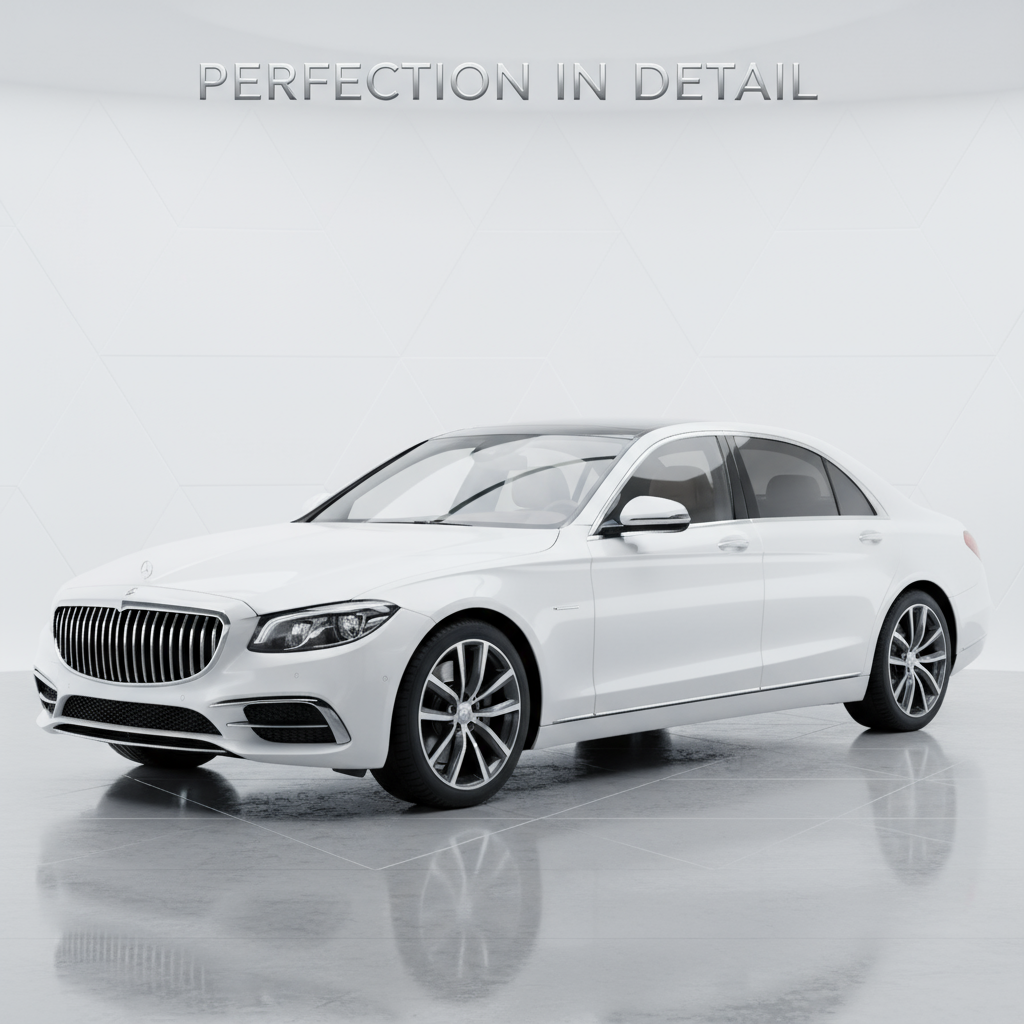 Luxury car with premium detailing
